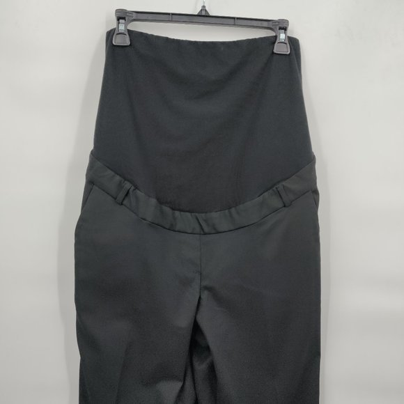 H&M Black Straight Leg Pants maternity - Picture 2 of 12